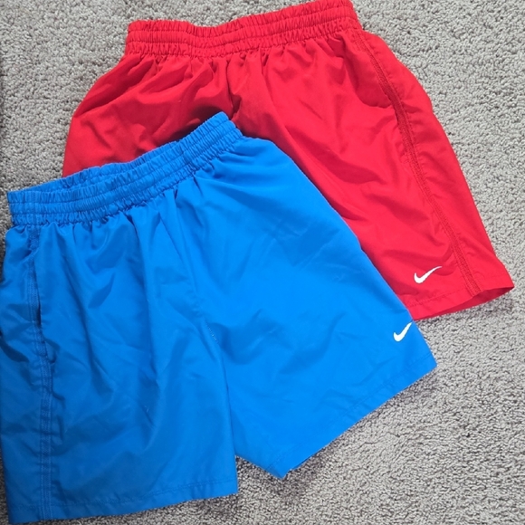 Nike Kids Vibrant Red and Blue Shorts - Picture 2 of 4